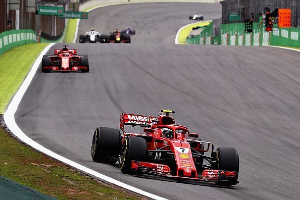 Kimi Raikkonen secured the third place